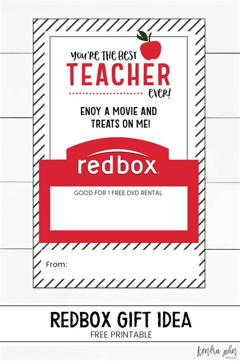 Redbox Gift Printable Image