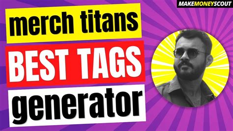 Redbubble Tag Generator Merch Titans