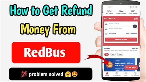 redbus ticket cancellation refund