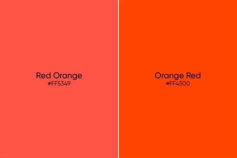 reddish orange color code