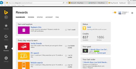 How to use Bing Rewards and Personal Search TM Blast
