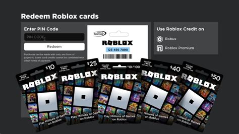 Roblox gift card codes for robux
