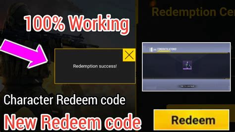 redeem code codm character