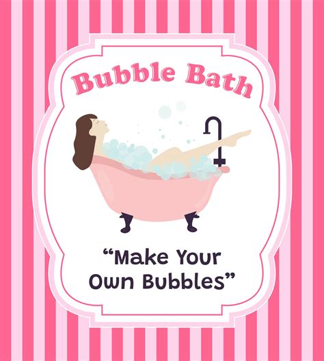 Redneck Bubble Bath Label Printable