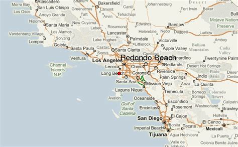 redondo beach california map