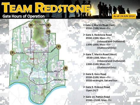redstone arsenal gate hours today