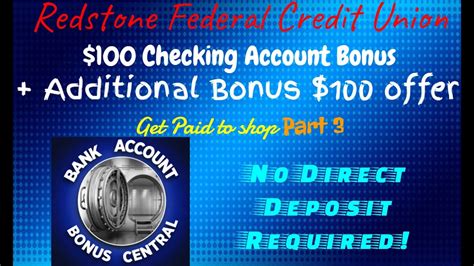 redstone credit union checking account