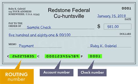 redstone fcu routing number