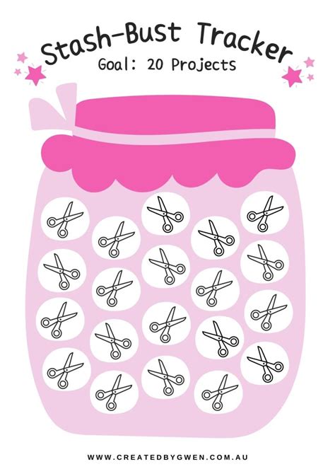 Reduce Your Stash Tracker Printable