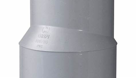 Tampon de réduction PVC gris Femelle Ø 100 80 mm