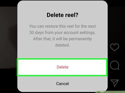 Reels Instagram Delete