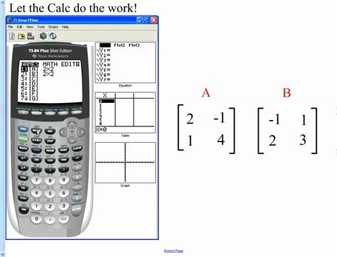ref calculator matrix