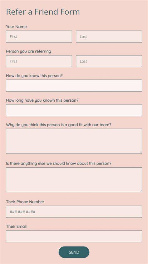refer a friend form template