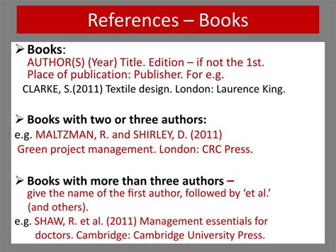 reference books list