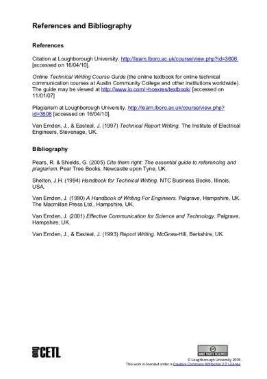reference in report writing example pdf