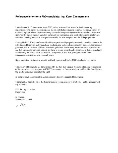reference letter for phd application sample