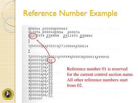 reference number meaning in tagalog example