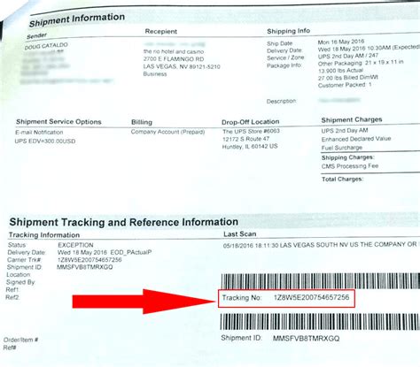 reference numbers on ups tracking