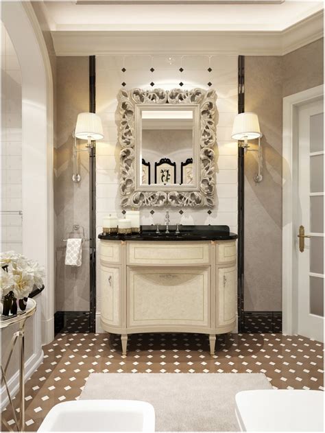 Refined Bathroom Design Inspired By Coco Chanel Style Роскошные