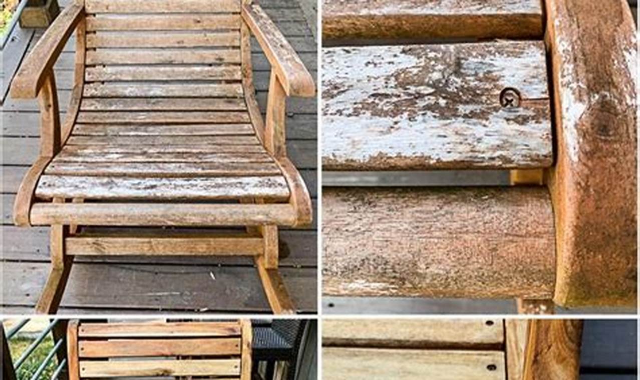 refinish teak furniture outdoors