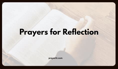 reflection in prayer