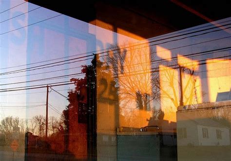 reflections in a window