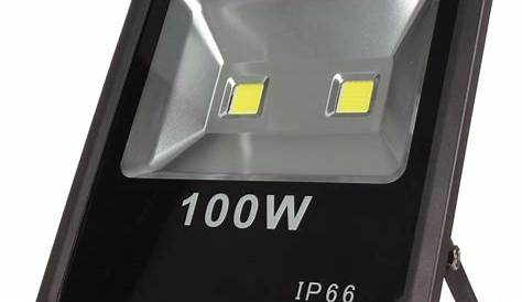 Refletor Led 100w Bivolt Ip66 Branco Frio Luz Externa R