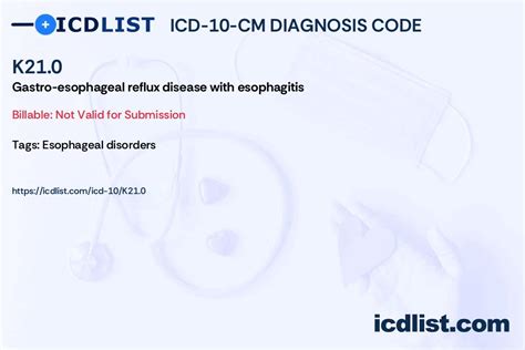 reflux esophagitis icd 10