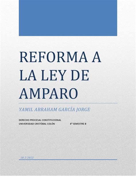 reformas a la ley de amparo 2024