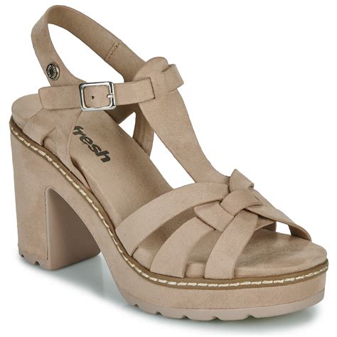 REFRESH KIK Sandalen/Sandaletten Damen Gold Sandalen/Sandaletten