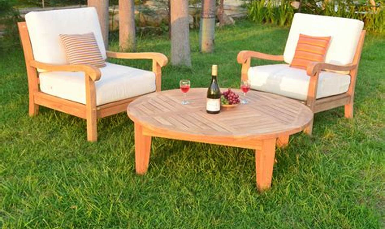 refreshing outdoor teak furniture