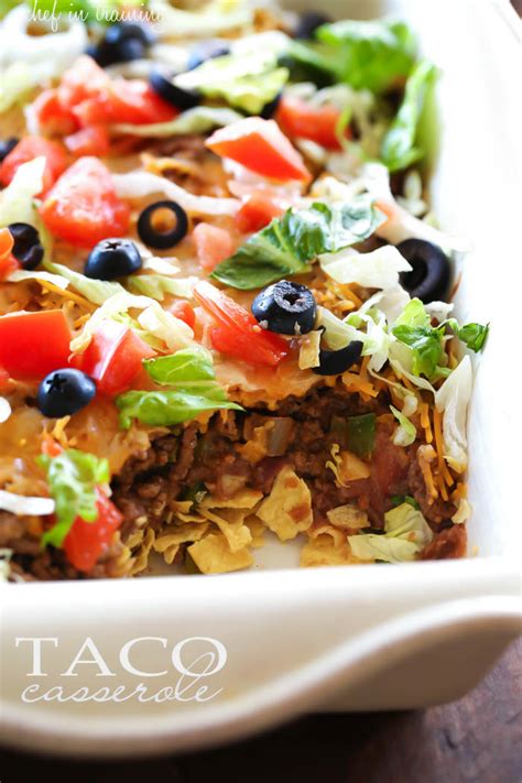 Refried Beans Taco Casserole