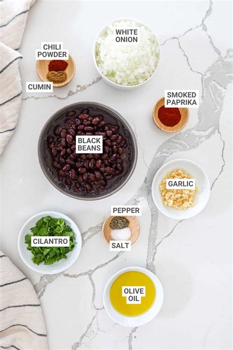 Refried Black Beans Ingredients