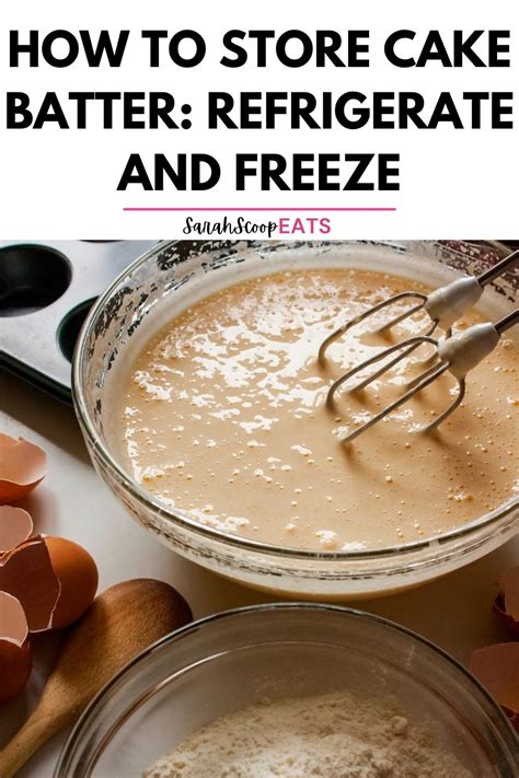 Refrigerate Cake Batter