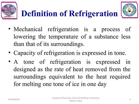 Refrigeration Define