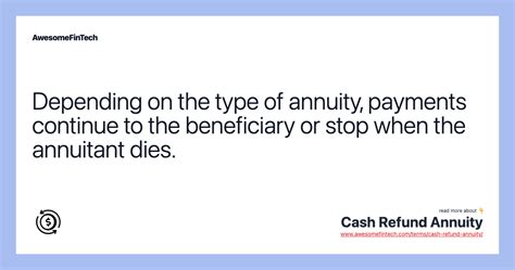 refund life annuity