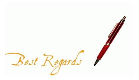 Regards Gif Image Animated Animation Pencil Thanks And