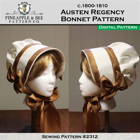 Regency Bonnet Pattern Printable