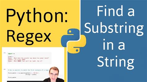 regex find substring in string python