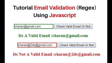 regex to check valid email