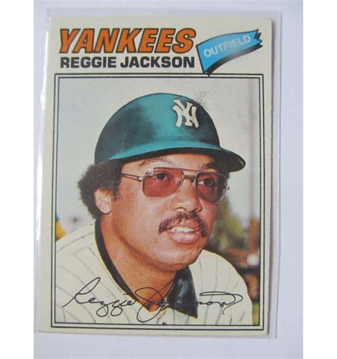 reggie jackson 1977 baseball card