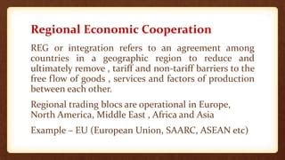 regional economic cooperation institutions
