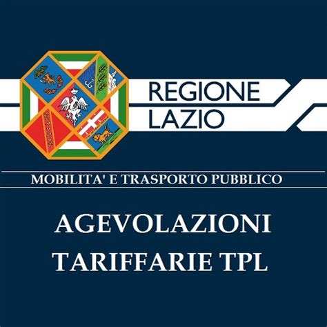 regione lazio tariffe agevolate