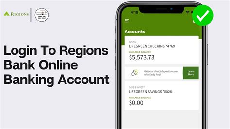 regions banking login