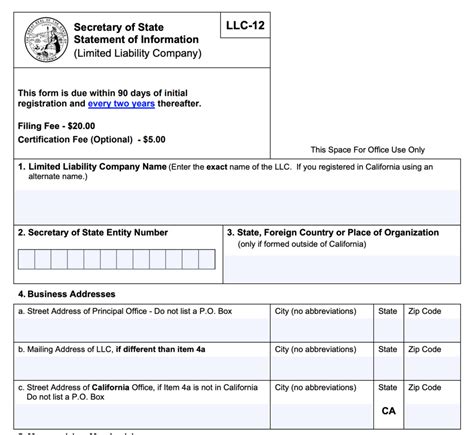 register llc in california forms