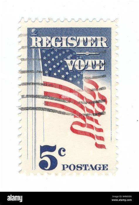 register to vote 5 cent stamp value