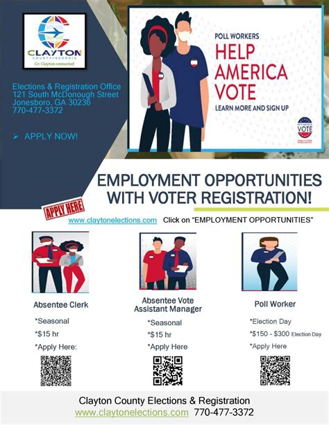 register to work on election day