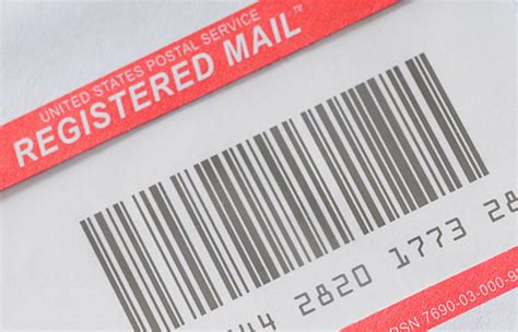 registered mail tracking