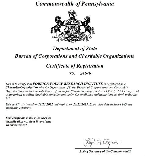 registration of charitable trust