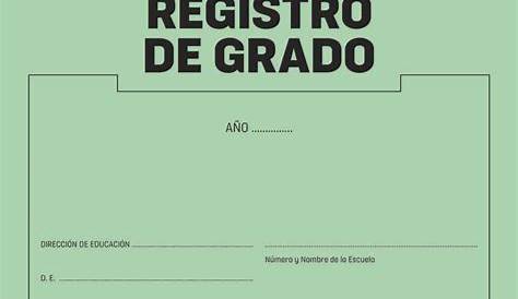 Registro DE 4TO PRIM - ORDEN - CRÉDITOS Registro de Grado del Nivel